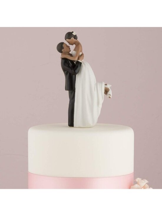 Weddingstar Other - Wedding Cake Topper True Romance Couple Weddingstar Dark Skin